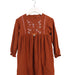 A Brown Long Sleeve Dresses from Chickeeduck in size 4T for girl. (Front View)