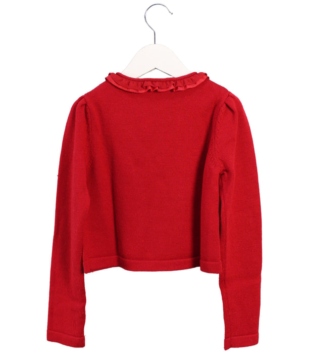 A Red Cardigans from Nicholas & Bears in size 6T for girl. (Back View)