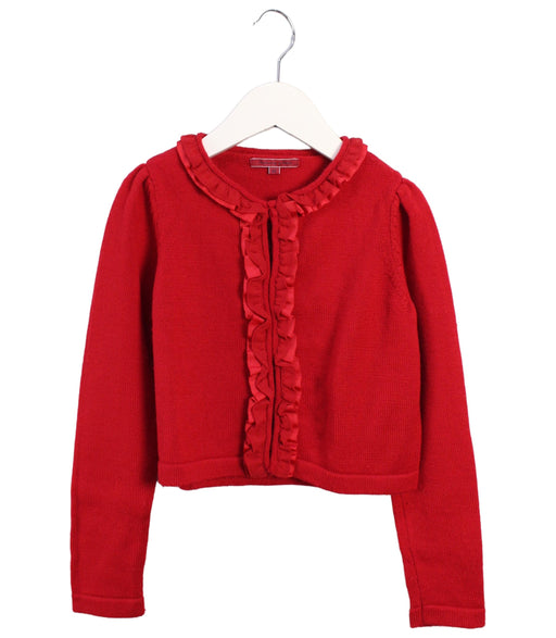 A Red Cardigans from Nicholas & Bears in size 6T for girl. (Front View)