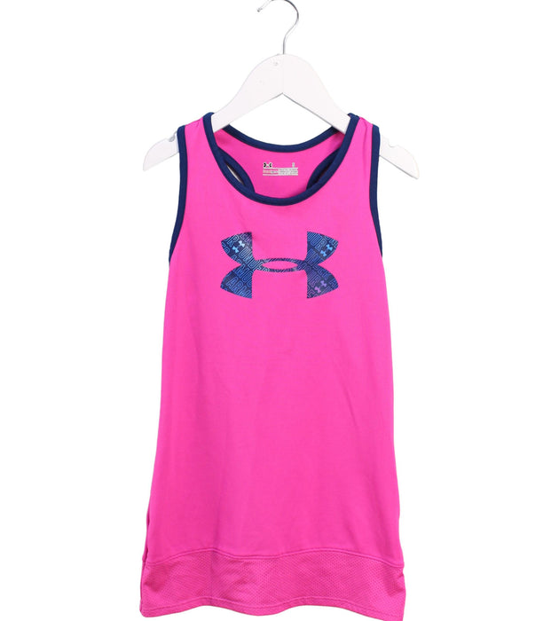 A Pink Sleeveless Dresses from Under Armour in size 5T for girl. (Front View)