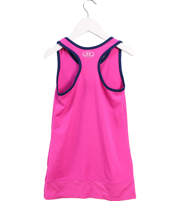 A Pink Sleeveless Dresses from Under Armour in size 5T for girl. (Back View)