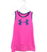 A Pink Sleeveless Dresses from Under Armour in size 4T for girl. (Front View)