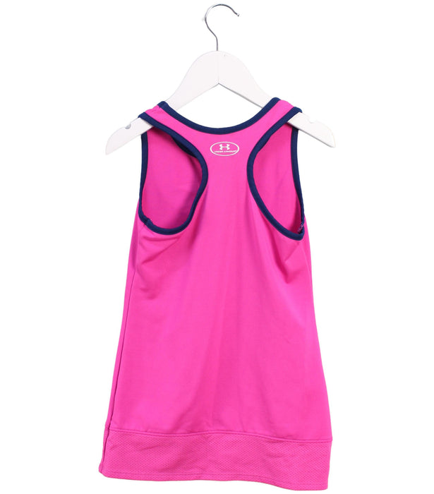 A Pink Sleeveless Dresses from Under Armour in size 4T for girl. (Back View)