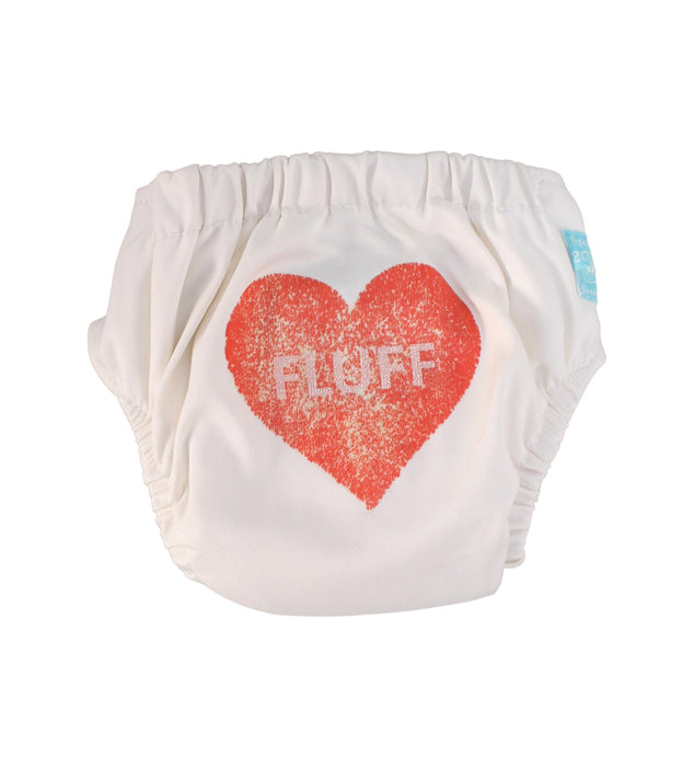 A White Cloth Diapers from Charlie Banana in size O/S for neutral. (Back View)