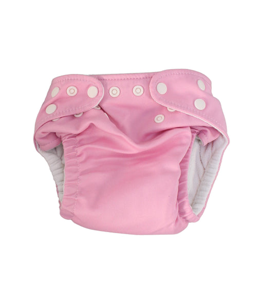 A Pink Cloth Diapers from Charlie Banana in size O/S for girl. (Front View)