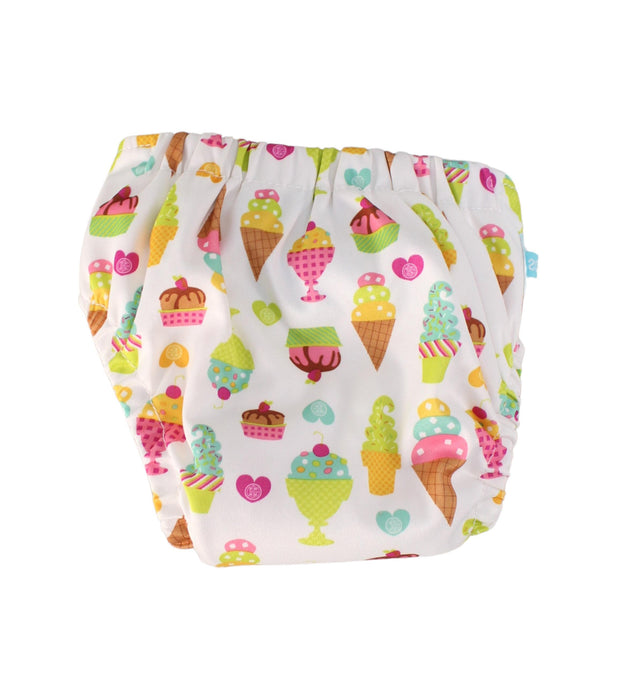 A White Cloth Diapers from Charlie Banana in size O/S for girl. (Back View)