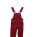 A Red Long Overalls from Petit Bateau in size 3-6M for boy. (Front View)