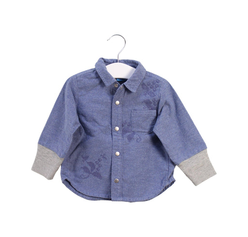 A Purple Shirts from Les Enphants in size 6-12M for boy. (Front View)