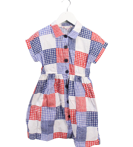 A Multicolour Short Sleeve Dresses from Bonpoint in size 6T for girl. (Front View)