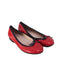 A Red Flats from Jacadi in size 5T for girl. (Front View)