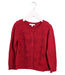A Red Cardigans from Jacadi in size 4T for girl. (Front View)