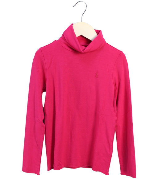 A Pink Long Sleeve Tops from Polo Ralph Lauren in size 5T for girl. (Front View)