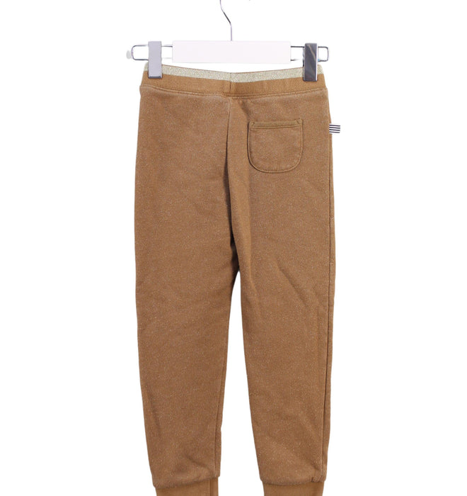 A Brown Sweatpants from Petit Bateau in size 4T for girl. (Back View)