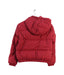 A Red Puffer/Quilted Jackets from Moncler in size 10Y for girl. (Back View)