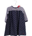 A Navy Long Sleeve Dresses from Petit Bateau in size 12-18M for girl. (Front View)