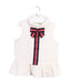 A White Sleeveless Tops from Janie & Jack in size 3T for girl. (Front View)