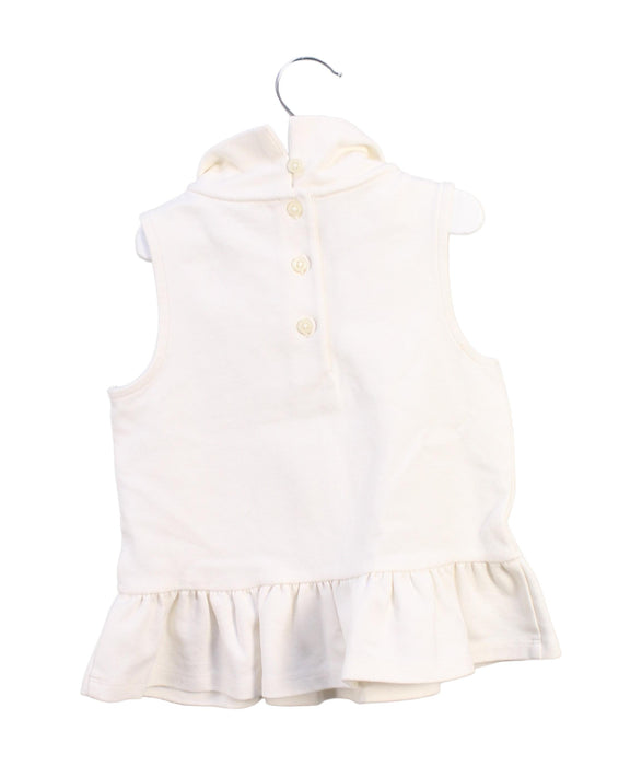 A White Sleeveless Tops from Janie & Jack in size 3T for girl. (Back View)