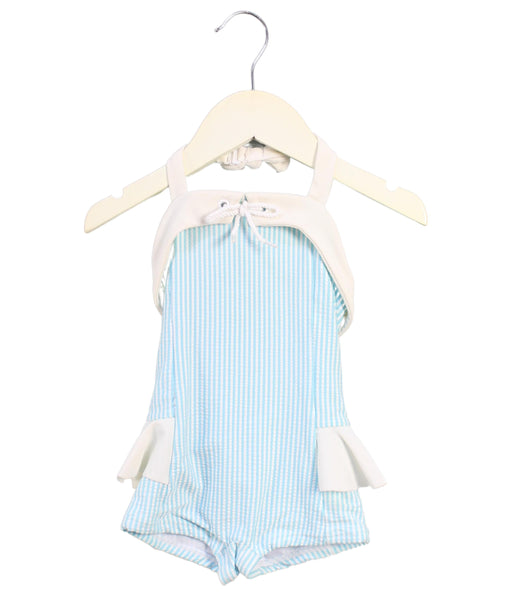 A Blue Swimsuits from Janie & Jack in size 12-18M for girl. (Front View)