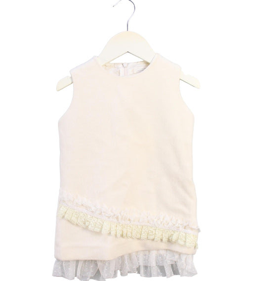 A White Sleeveless Dresses from Nicholas & Bears in size 12-18M for girl. (Front View)