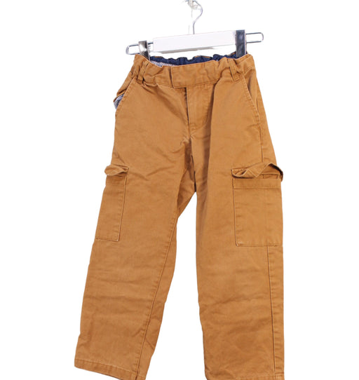 A Brown Casual Pants from Jacadi in size 4T for boy. (Front View)