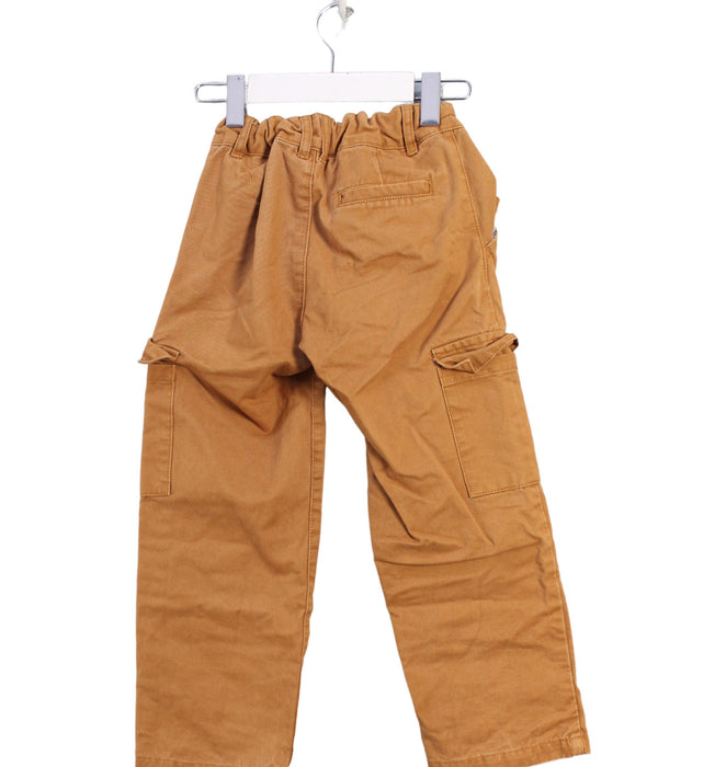 A Brown Casual Pants from Jacadi in size 4T for boy. (Back View)