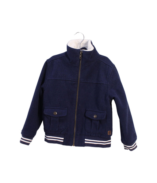 A Navy Lightweight Jackets from Janie & Jack in size 3T for boy. (Front View)