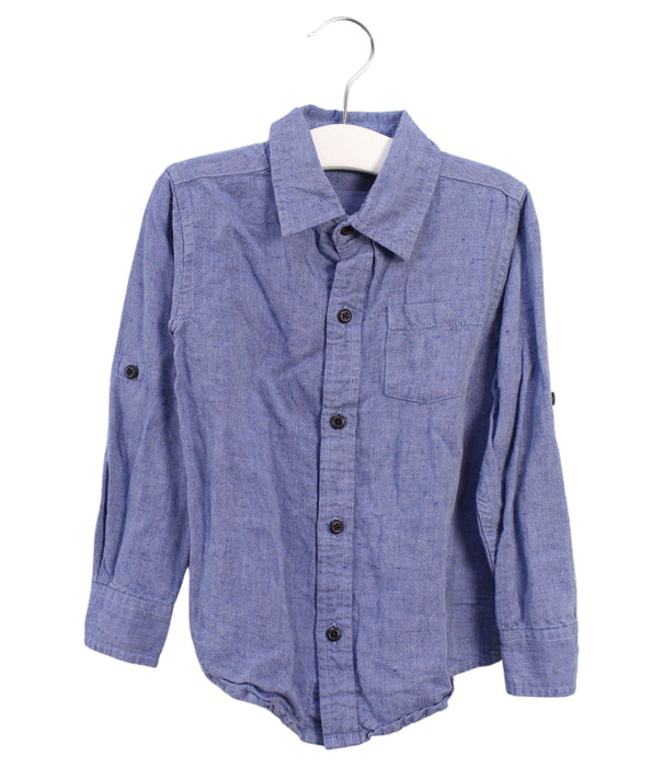 A Blue Shirts from Janie & Jack in size 3T for boy. (Front View)