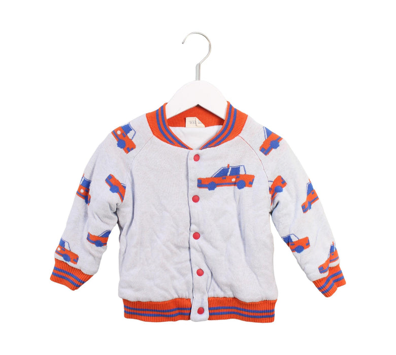 A Blue Lightweight Jackets from CIGOGNE Bébé in size 3T for boy. (Front View)