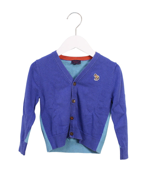 A Blue Cardigans from Paul Smith in size 3T for boy. (Front View)