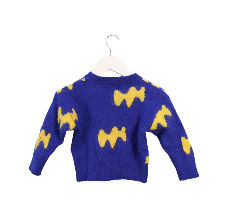 A Blue Knit Sweaters from The Animals Observatory in size 2T for boy. (Back View)