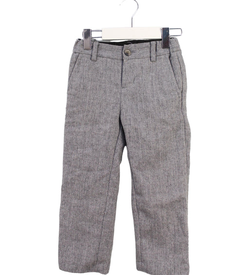 A Grey Casual Pants from Janie & Jack in size 3T for boy. (Front View)