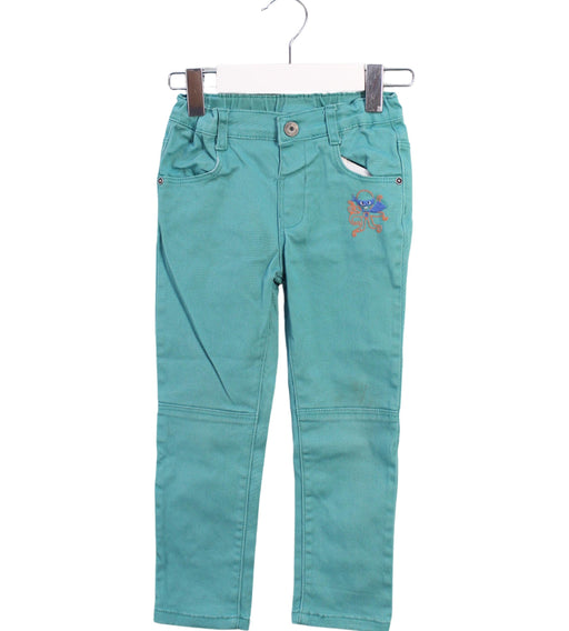 A Blue Casual Pants from La Compagnie des Petits in size 3T for boy. (Front View)