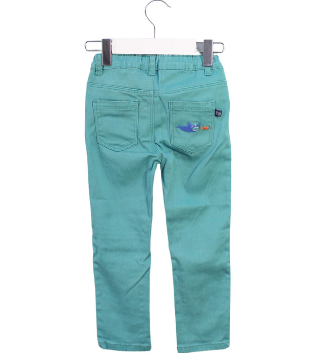 A Blue Casual Pants from La Compagnie des Petits in size 3T for boy. (Back View)