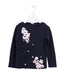 A Navy Long Sleeve Tops from Petit Bateau in size 6T for girl. (Front View)