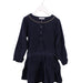 A Navy Long Sleeve Dresses from Petite Lucette in size 5T for girl. (Front View)