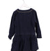 A Navy Long Sleeve Dresses from Petite Lucette in size 5T for girl. (Back View)