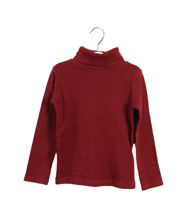 A Red Long Sleeve Tops from Bonpoint in size 4T for girl. (Front View)