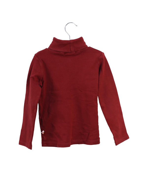 A Red Long Sleeve Tops from Bonpoint in size 4T for girl. (Back View)