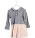 A Grey Long Sleeve Dresses from Velveteen in size 4T for girl. (Back View)