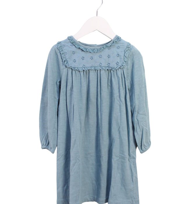 A Blue Long Sleeve Dresses from Boden in size 3T for girl. (Front View)