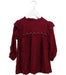 A Red Long Sleeve Tops from Louis Louise in size 3T for girl. (Front View)