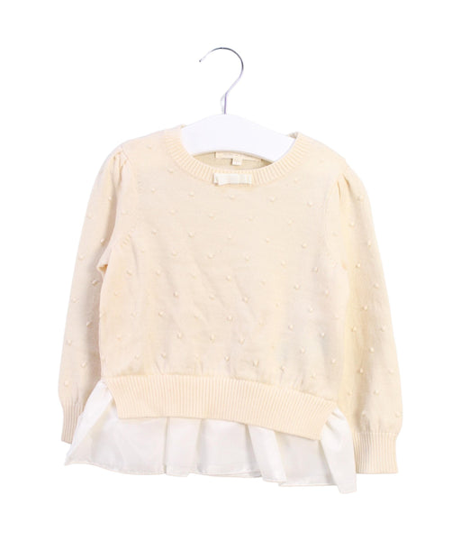 A Beige Long Sleeve Tops from Nicholas & Bears in size 2T for girl. (Front View)