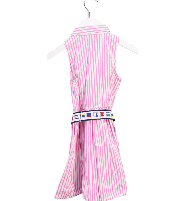 A Pink Sleeveless Dresses from Polo Ralph Lauren in size 3T for girl. (Back View)