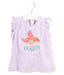 A Purple Short Sleeve Tops from Fendi in size 4T for girl. (Front View)