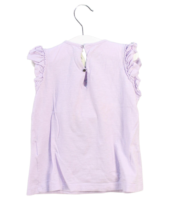 A Purple Short Sleeve Tops from Fendi in size 4T for girl. (Back View)