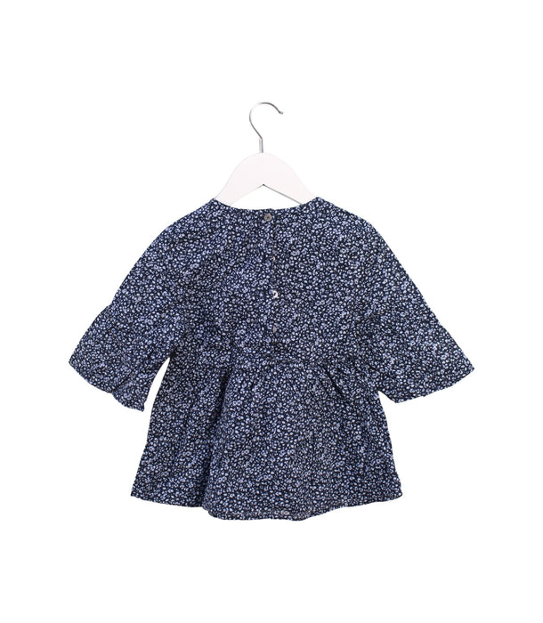 A Blue Long Sleeve Tops from Little Mercerie in size 4T for girl. (Back View)