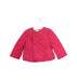 A Pink Puffer/Quilted Jackets from Burberry in size 12-18M for girl. (Front View)