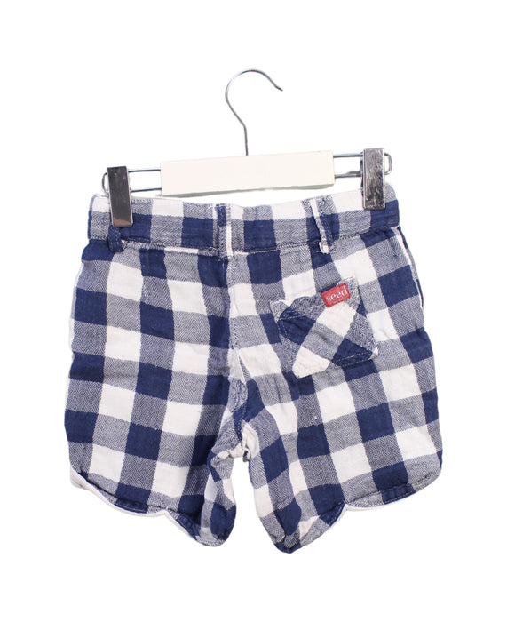 A Blue Shorts from Seed in size 4T for boy. (Back View)