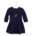 A Navy Sweater Dresses from Little Marc Jacobs in size 6-12M for girl. (Front View)