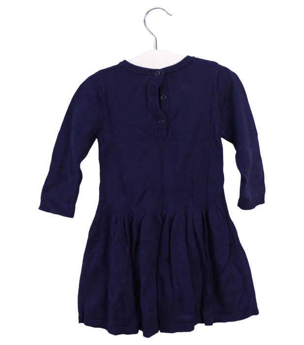 A Navy Sweater Dresses from Little Marc Jacobs in size 6-12M for girl. (Back View)